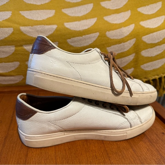 Frye Men's Walker Low White Leather Sneakers - Picture 3 of 10